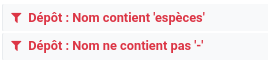 2 filtres de liste sur le même champ